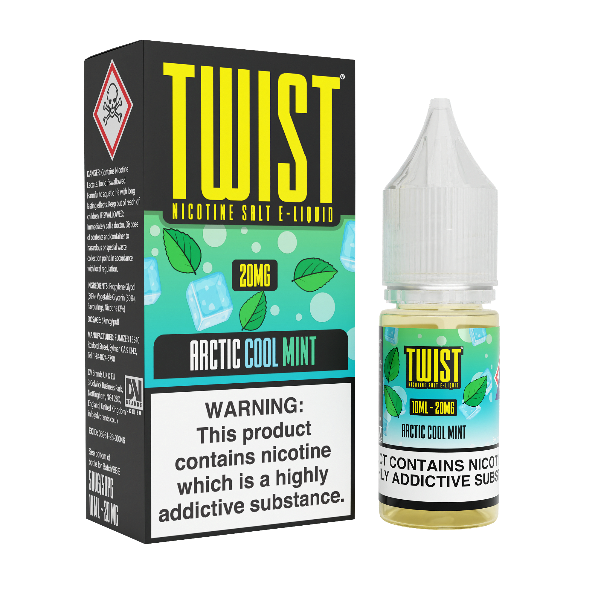 Artic Cool Mint  Nic Salt by Twist E-Liquids