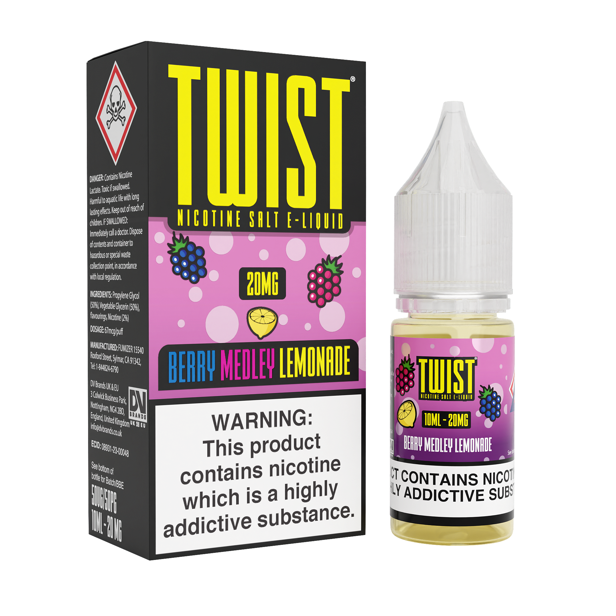 Berry Medley Lemonade Nic Salt by Twist E-Liquids