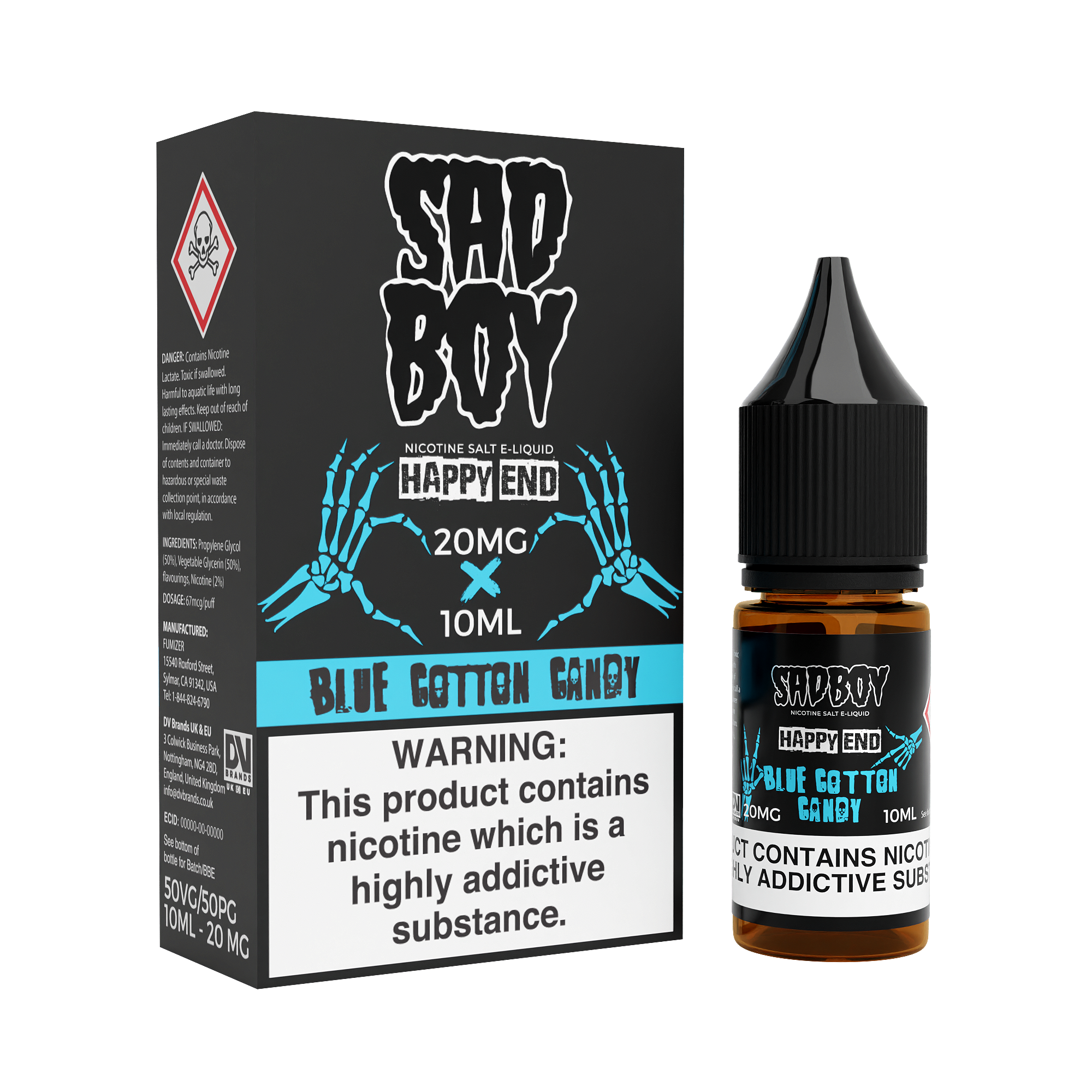 Blueberry Cotton Candy Nic Salt by Sadboy E-Liquids