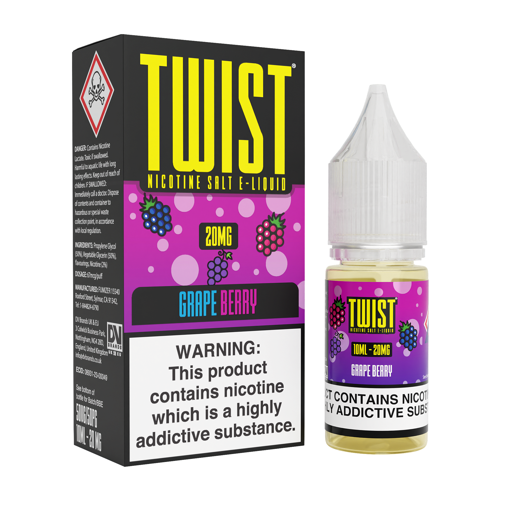 Grape Berry Nic Salt by Twist E-Liquids