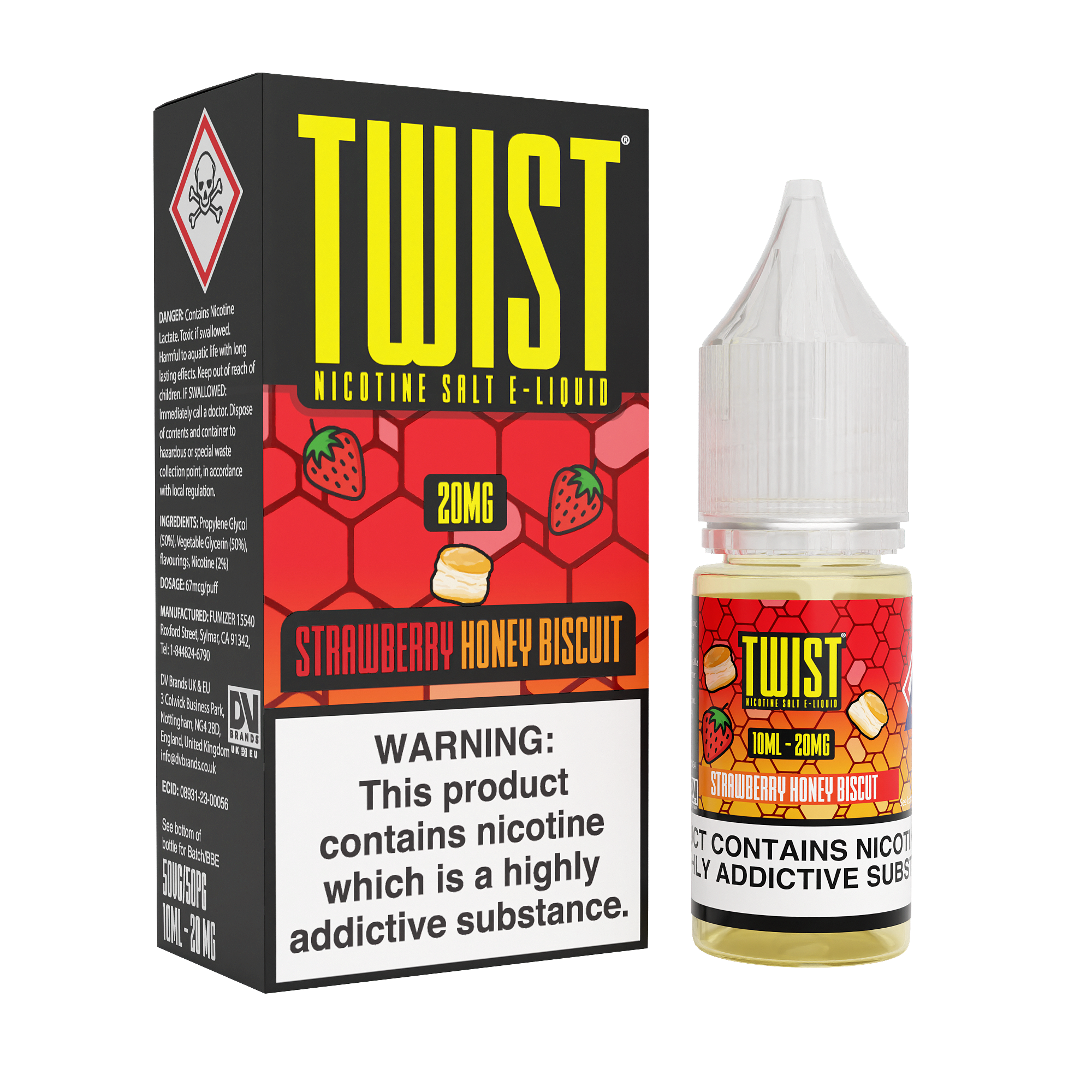 Strawberry Honey Biscuit Nic Salt by Twist E-Liquids