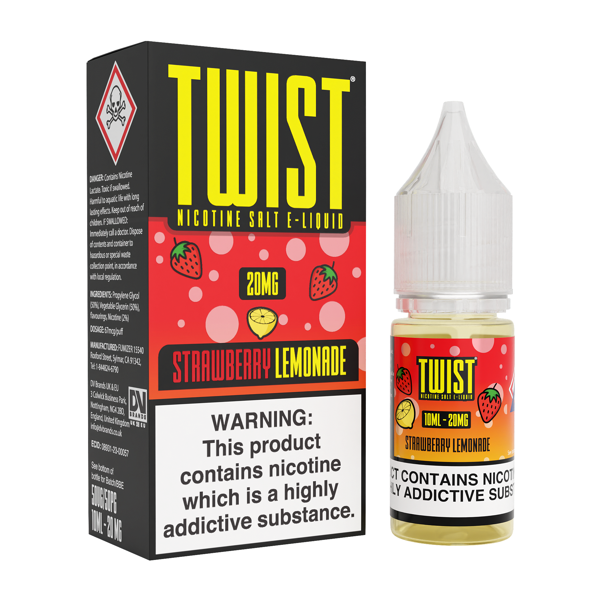 Strawberry Lemonade Nic Salt by Twist E-Liquids