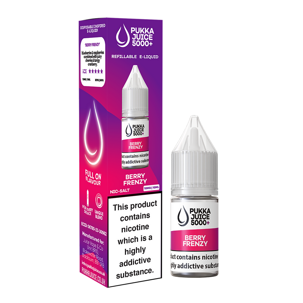 Berry Frenzy by Pukka Juice Nic Salt 5000+