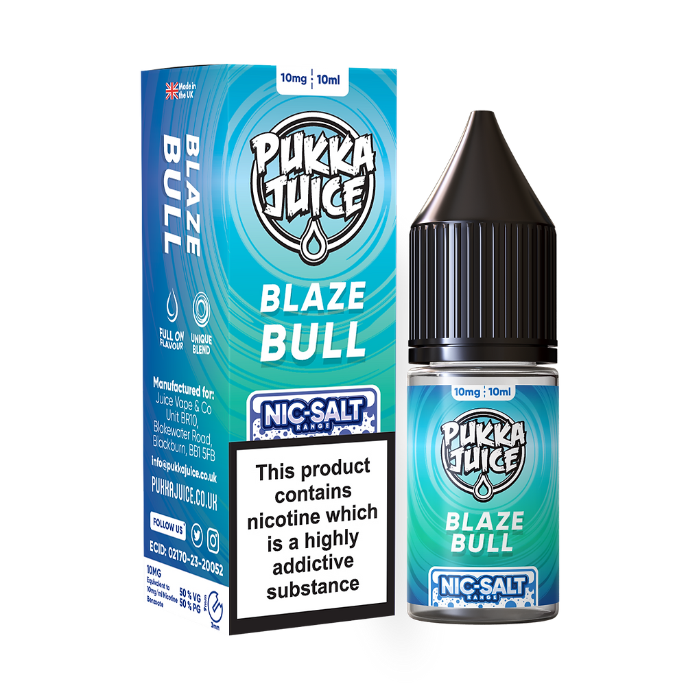 Blaze Bull Nic Salt by Pukka Juice