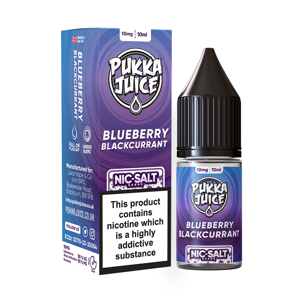 Blueberry Blackcurrant Nic Salt by Pukka Juice