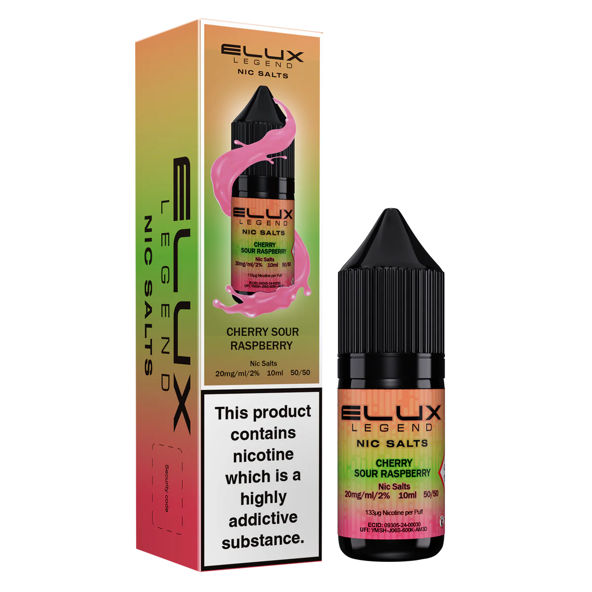 Cherry Sour Raspberry Nic Salt by Elux