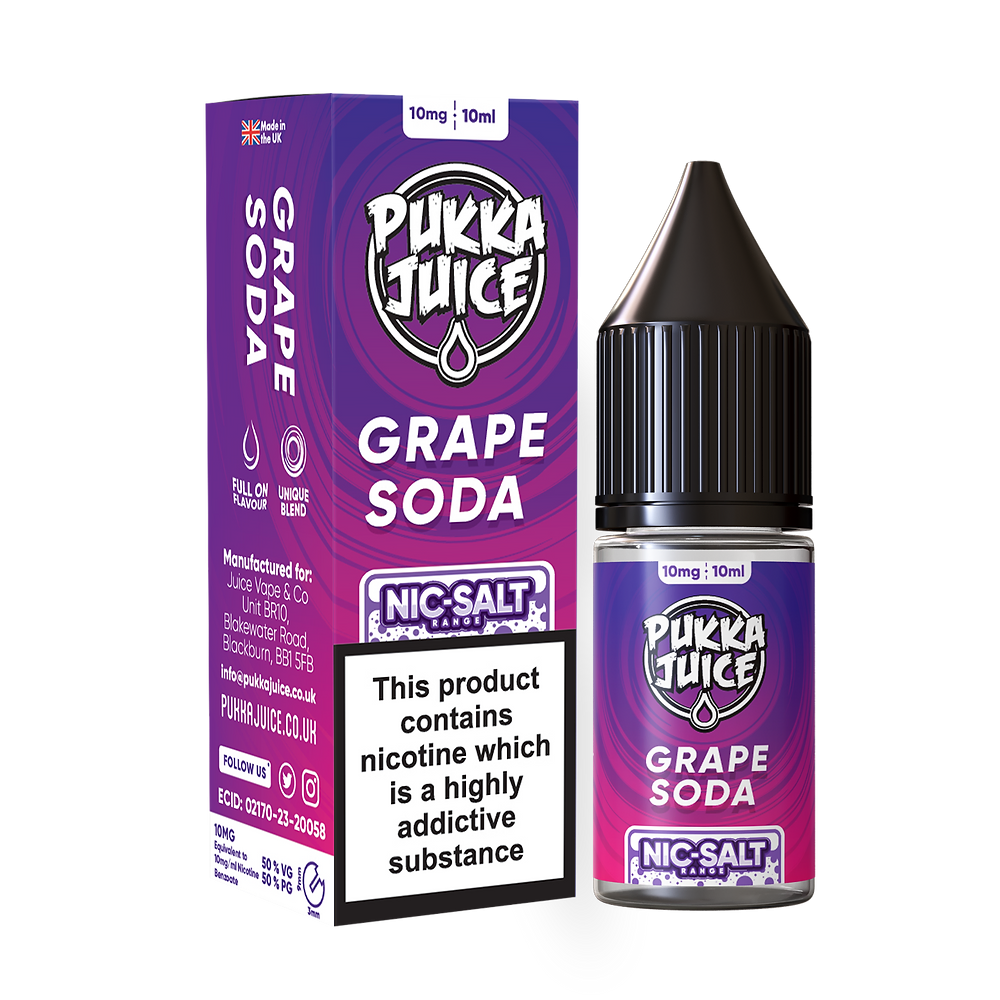 Grape Soda Nic Salt by Pukka Juice