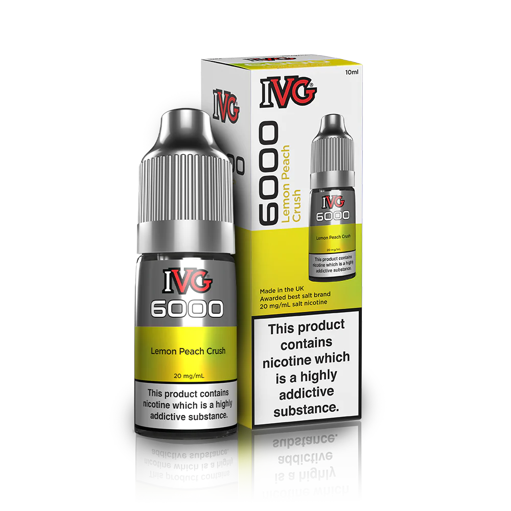 Lemon Peach Crush by IVG 6000 Nic Salt