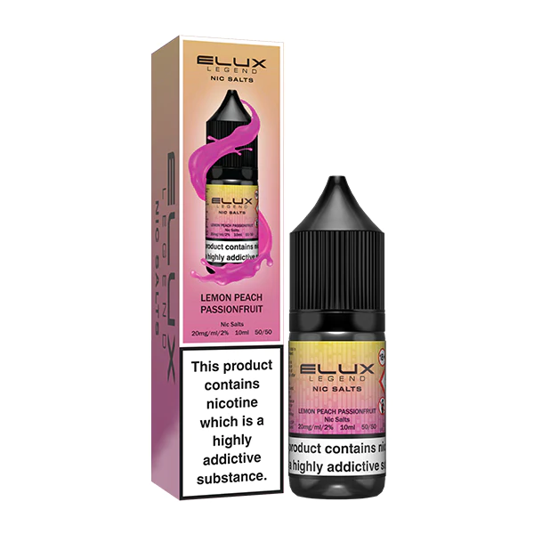 Lemon Peach Passionfruit Nic Salt by Elux