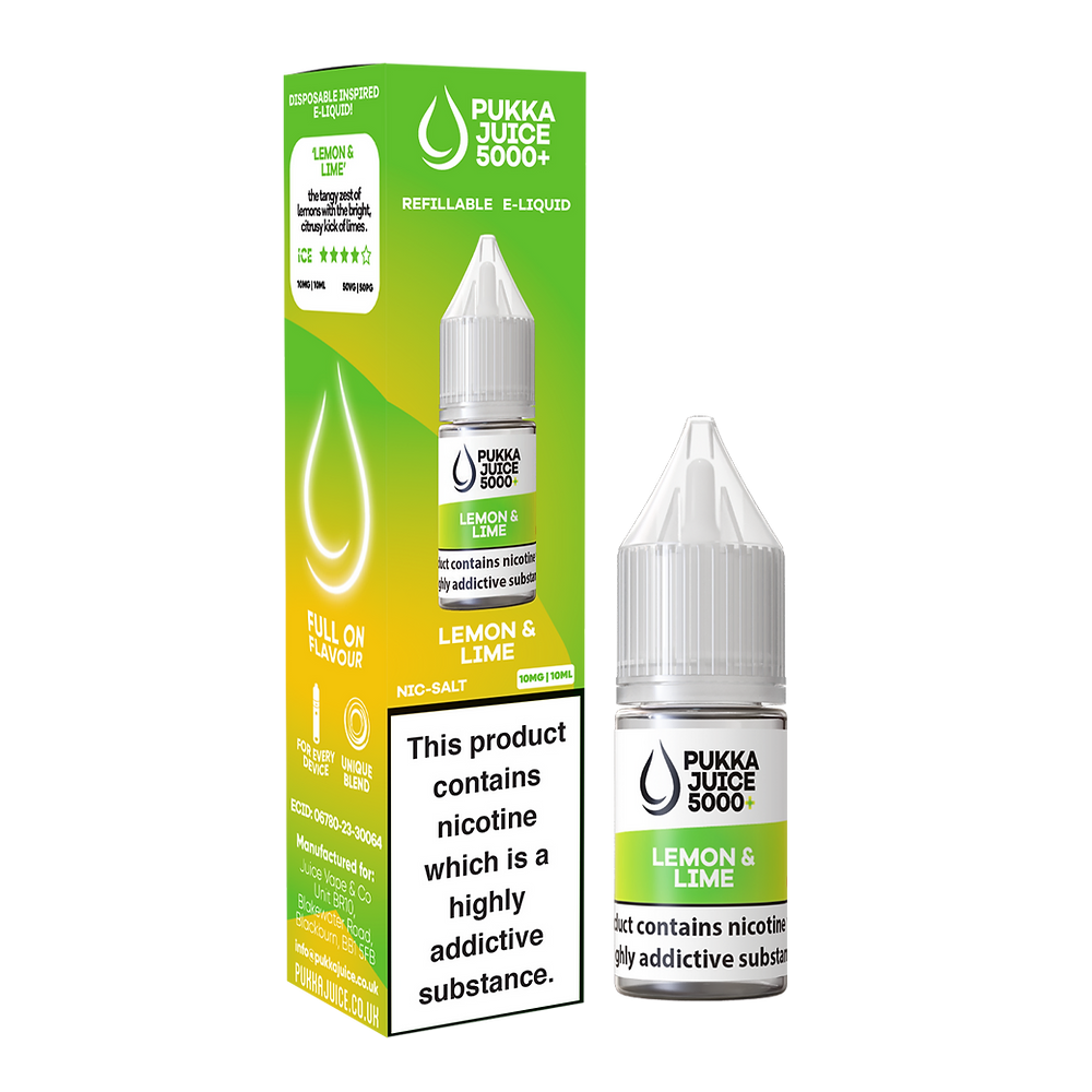 Lemon & Lime by Pukka Juice Nic Salt 5000+