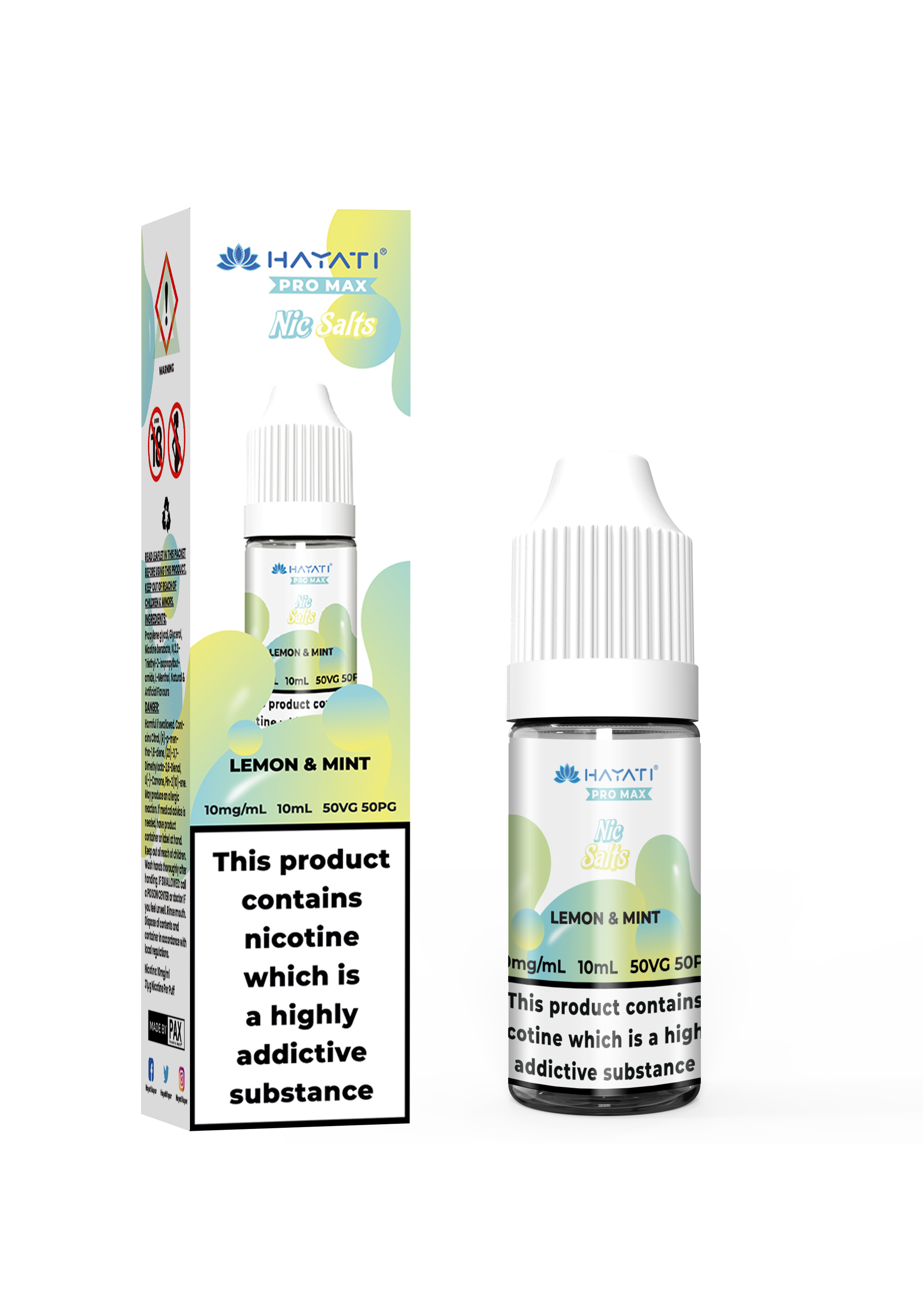 Lemon & Mint Nic Salt by Hayati Pro Max