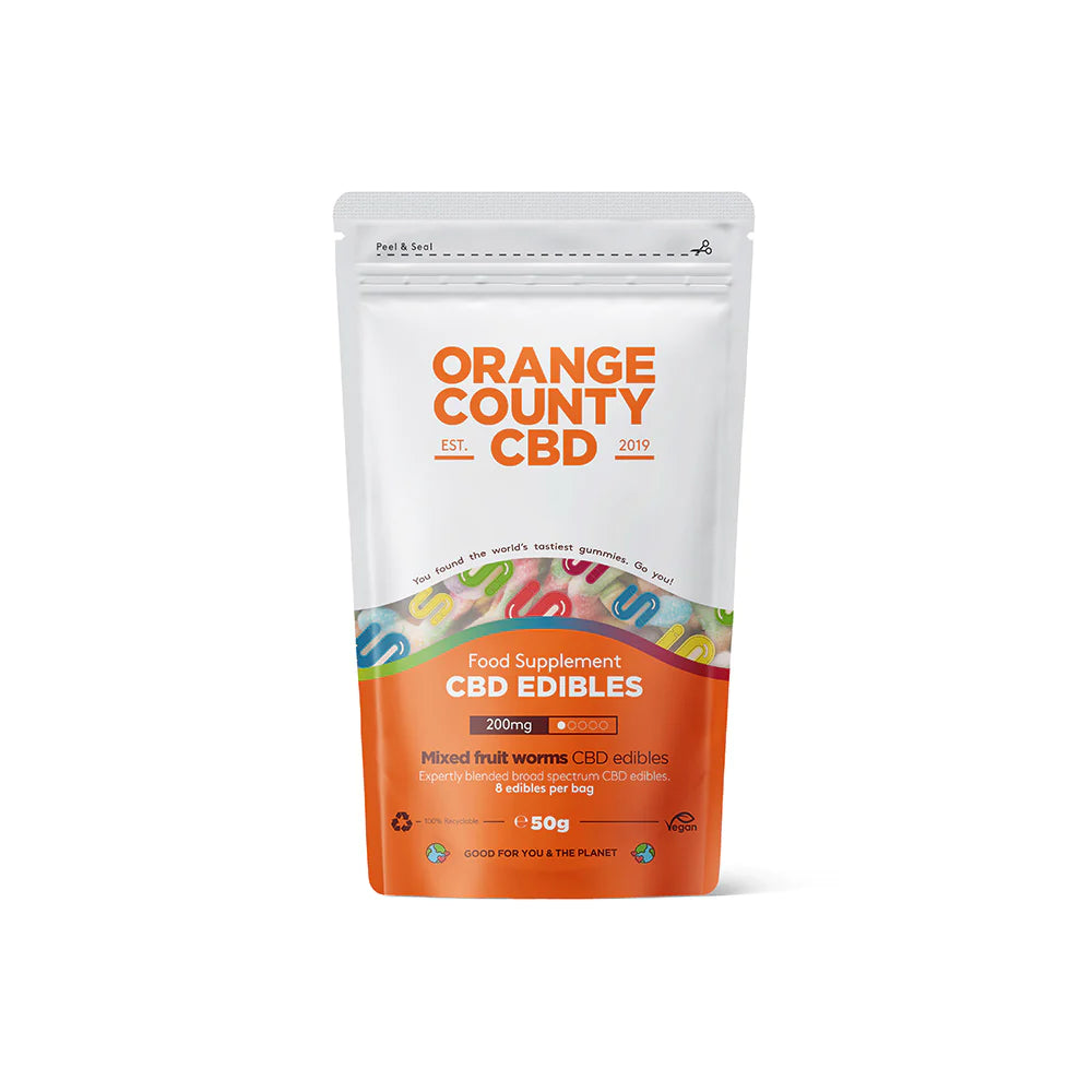 CBD Gummy Worms Grab Bag (200mg) by Orange County CBD