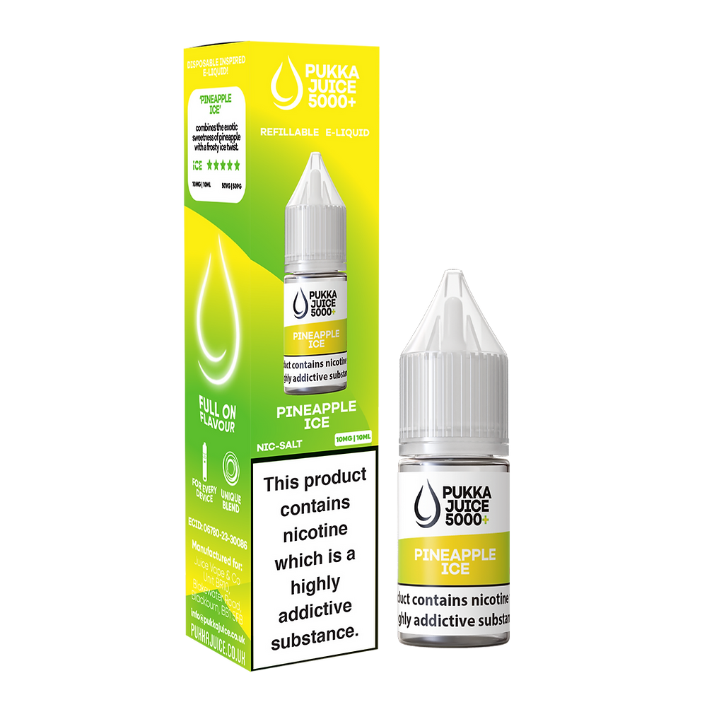 Pineapple Ice by Pukka Juice Nic Salt 5000+