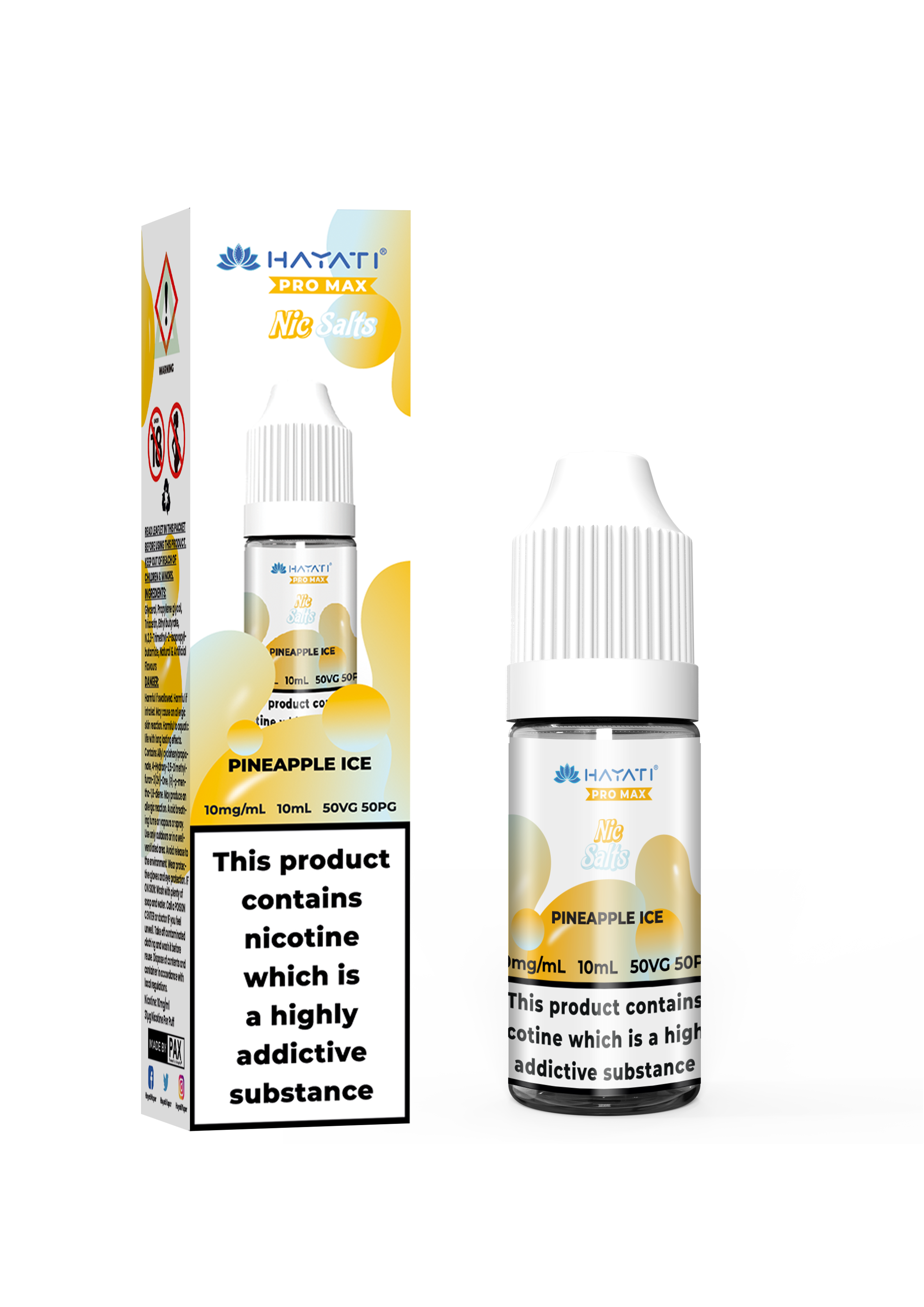 Pineapple Ice Nic Salt by Hayati Pro Max