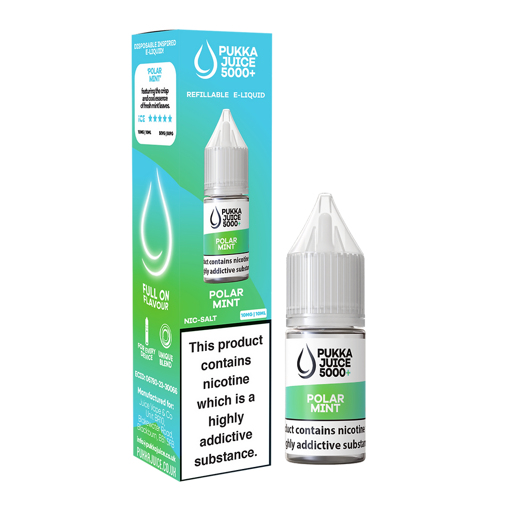 Polar Mint by Pukka Juice Nic Salt 5000+