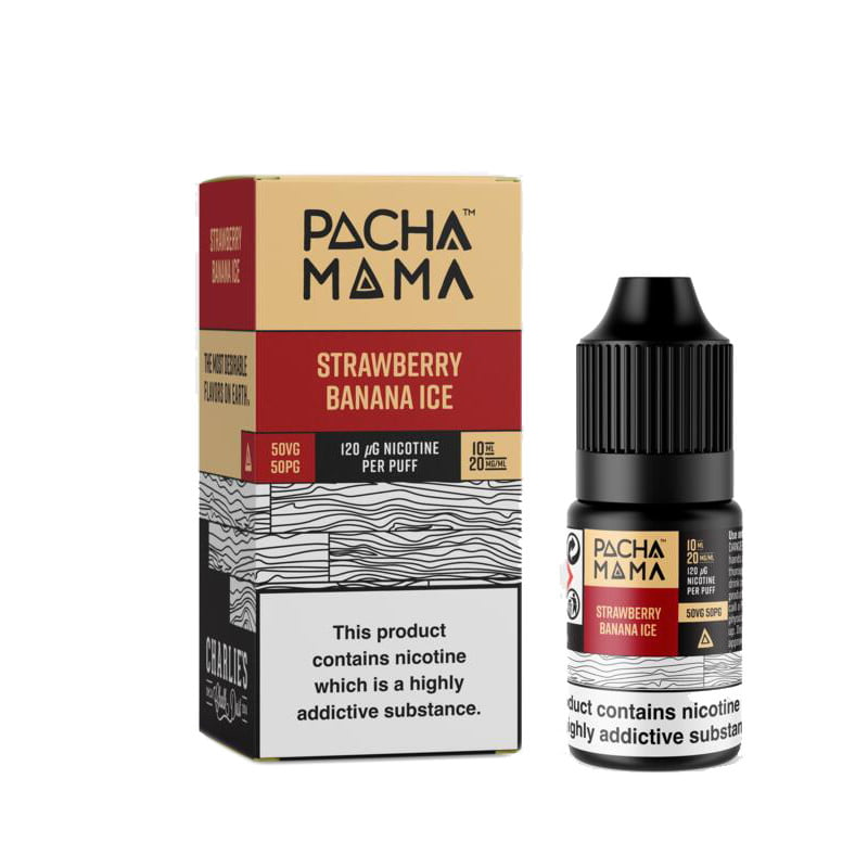 Strawberry Banana Ice Nic Salts by Pacha Mama