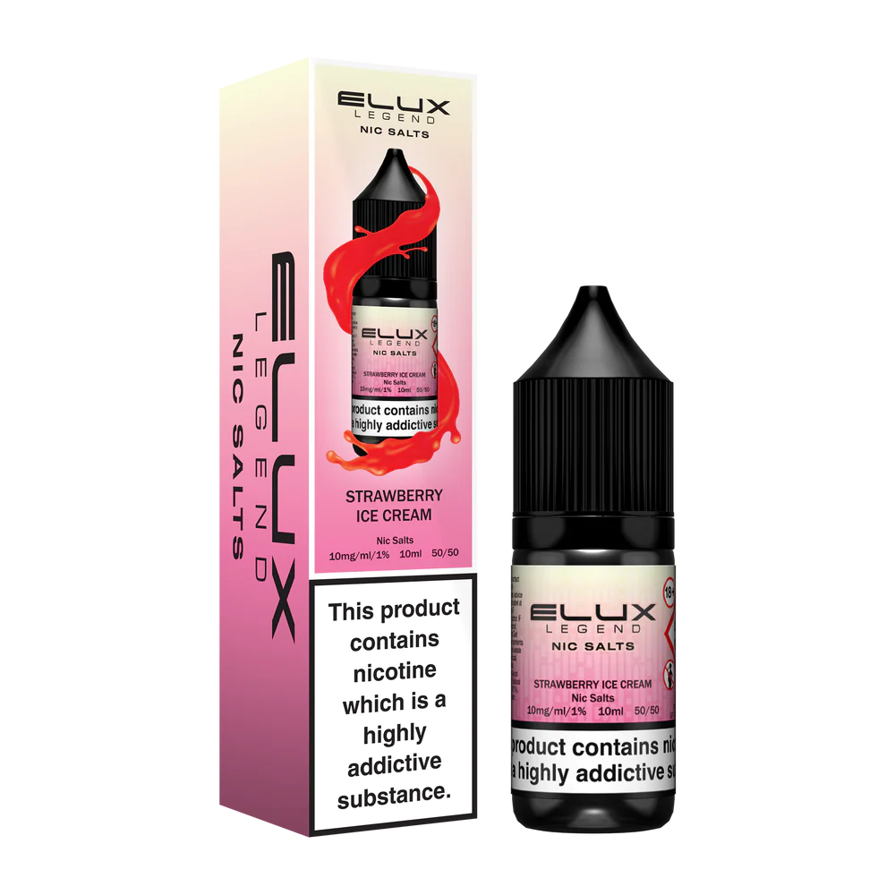 Strawberry Ice Cream Nic Salt by Elux