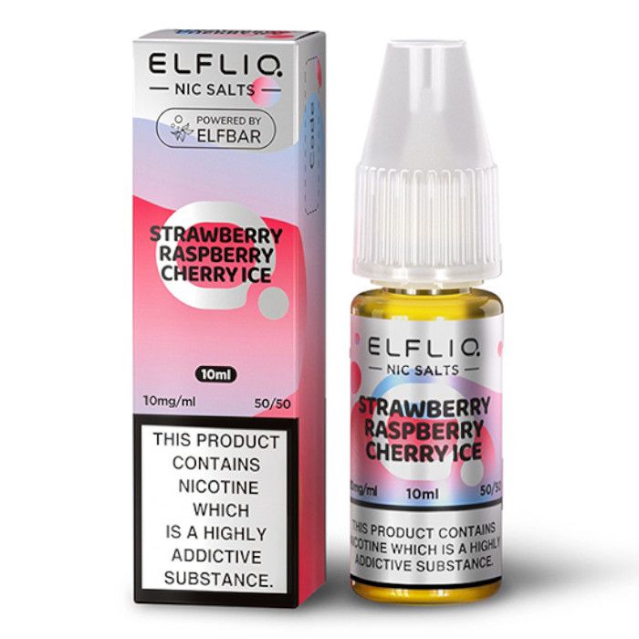 Strawberry Raspberry Cherry Ice Nic Salt by ELFLIQ