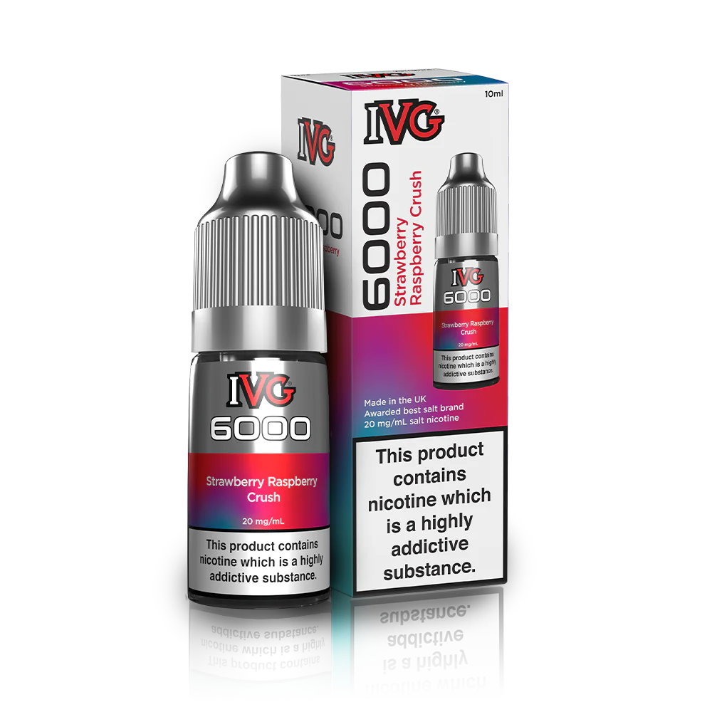Strawberry Raspberry Crush by IVG 6000 Nic Salt