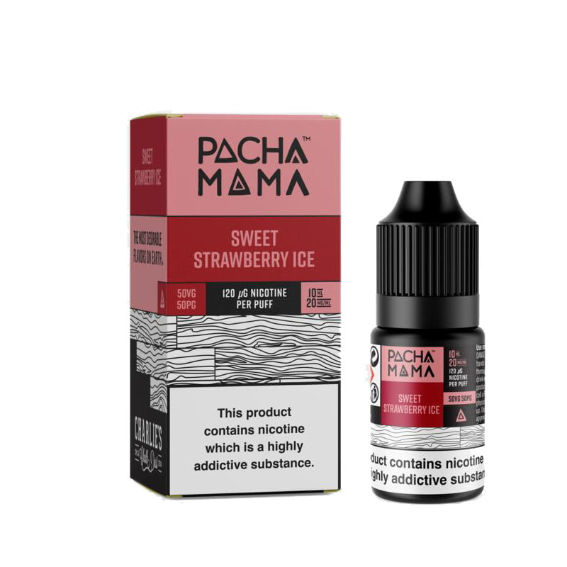 Sweet Strawberry Ice Nic Salts by Pacha Mama