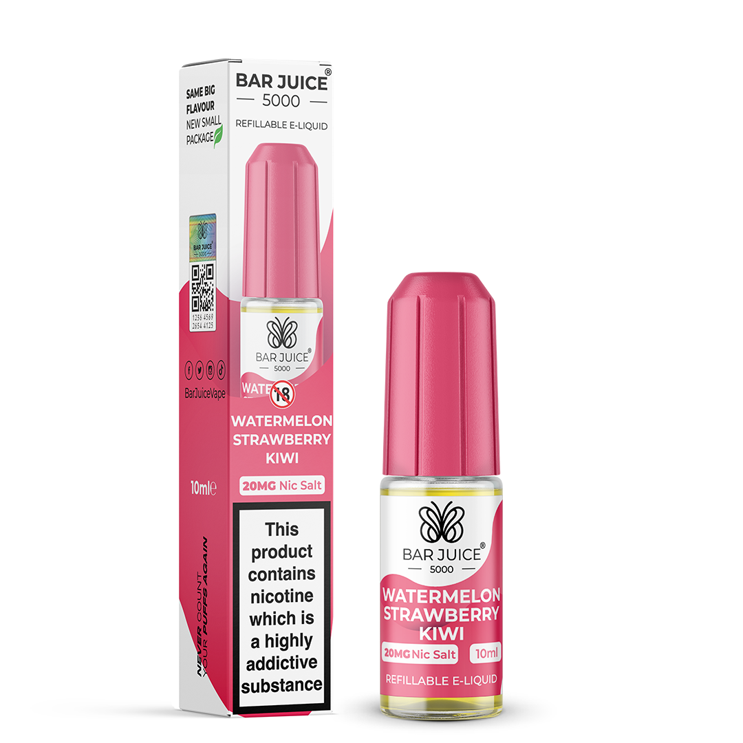 Watermelon Strawberry Kiwi Nic Salt - Bar Juice 5000