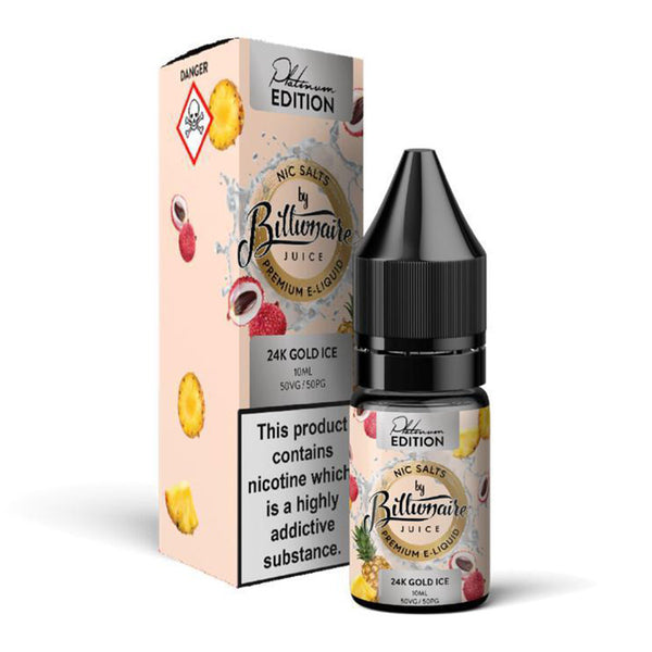 24k Gold Ice Nic Salt by Billionaire Juice Platinum Edition