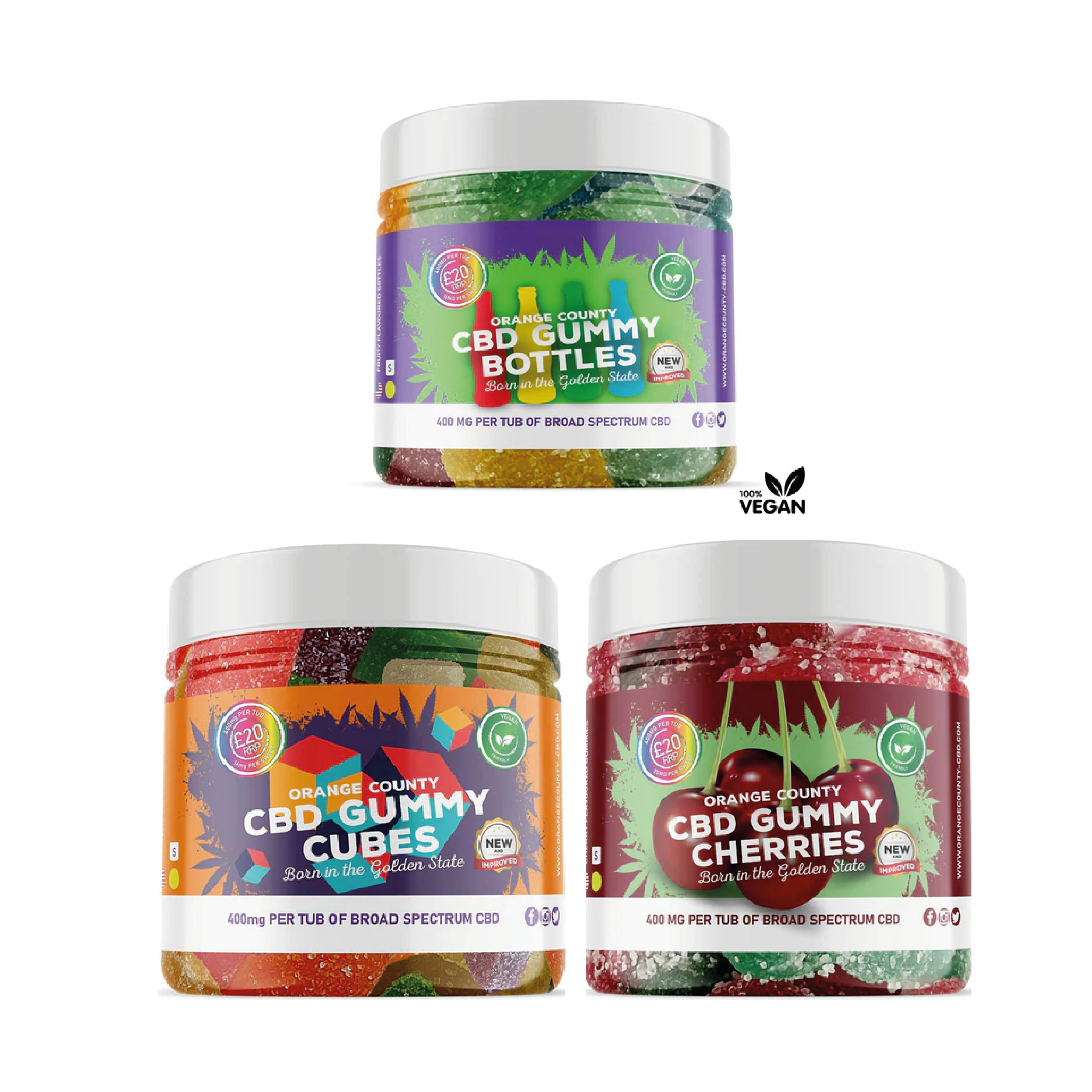 Orange County CBD Gummy's (Small Tub)