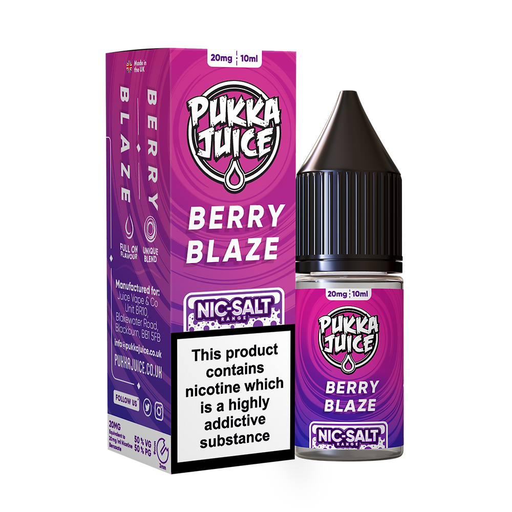 Berry Blaze Nic Salt by Pukka Salt