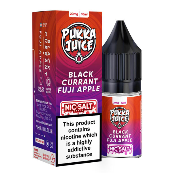 Blackcurrant Fuji Apple Nic Salt by Pukka Salt