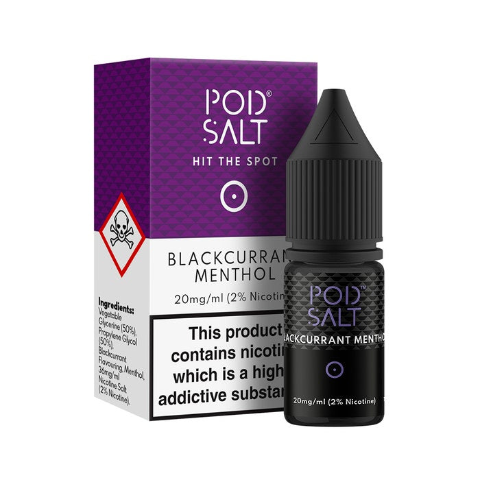 Blackcurrant Menthol by Pod Salt - Nic Salt