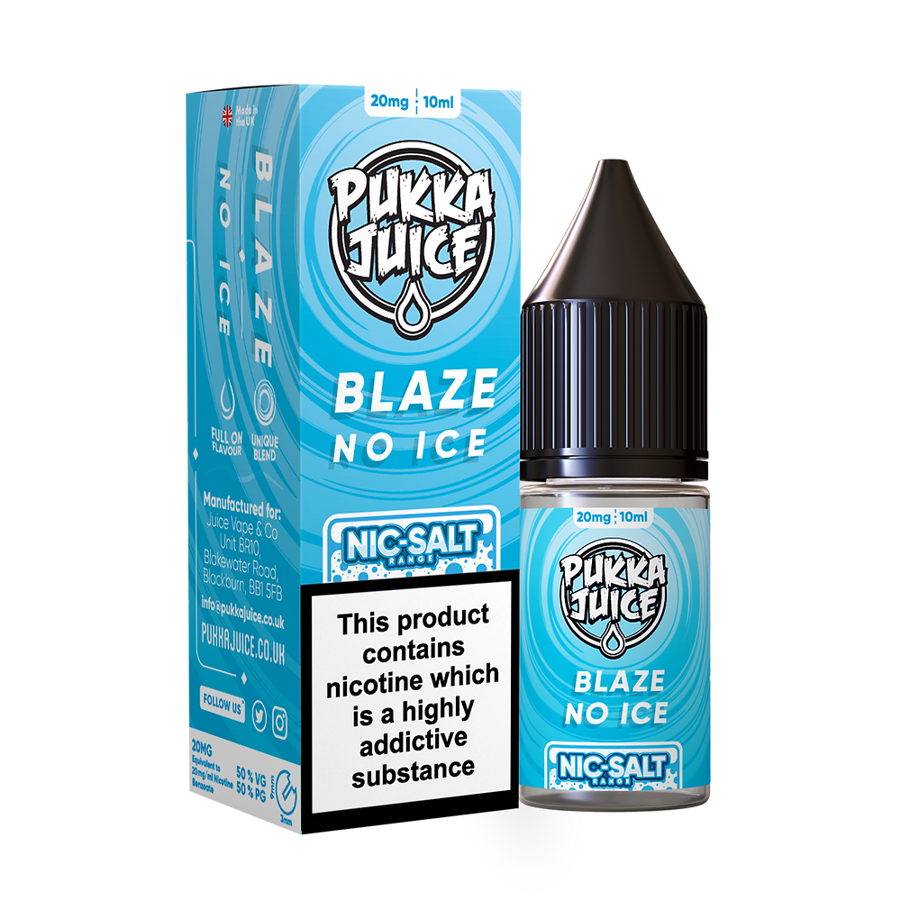 Blaze No Ice Nic Salt by Pukka Juice
