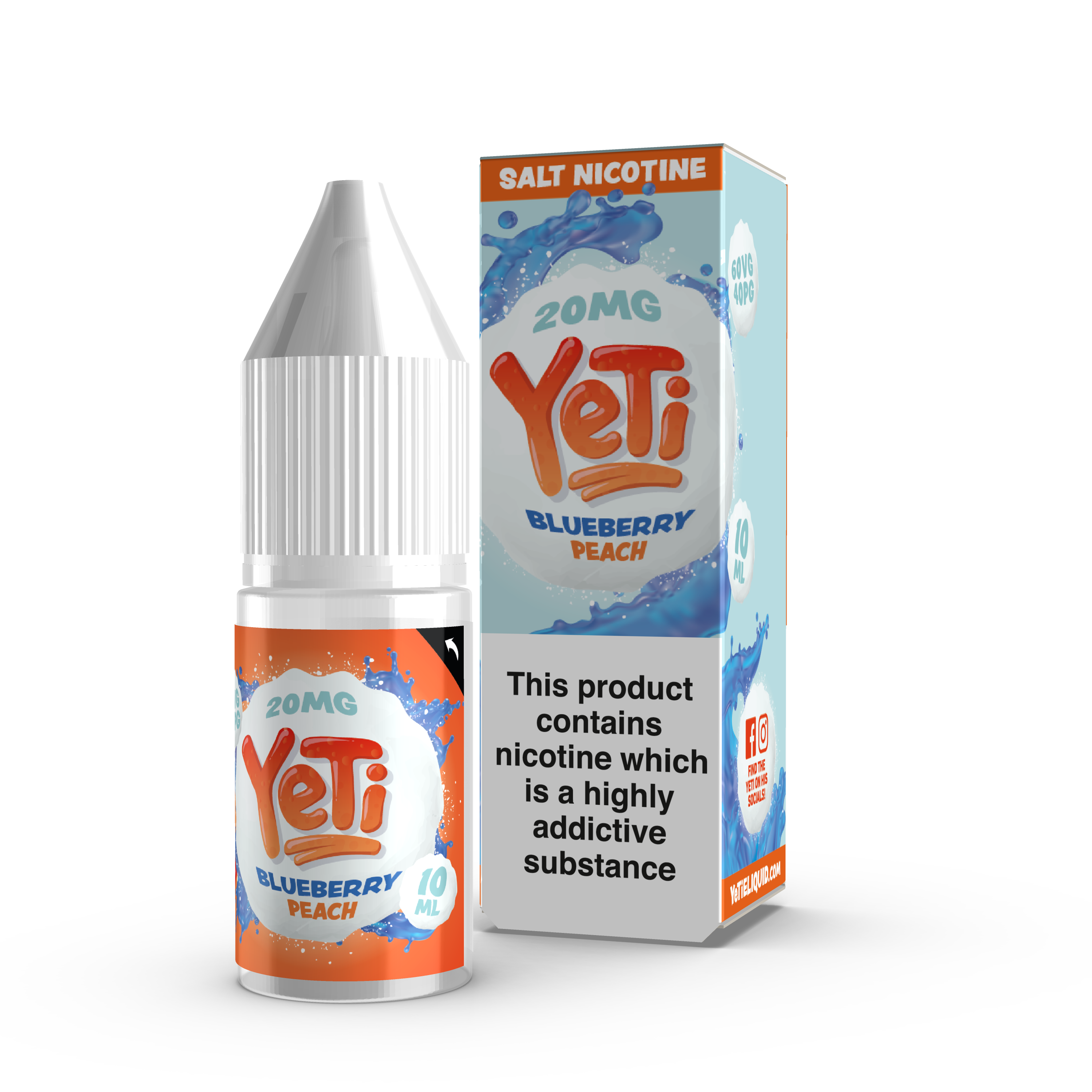 Blueberry Peach Nic Salt by Yeti