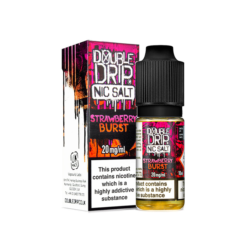 Double Drip Strawberry Burst Nic Salt