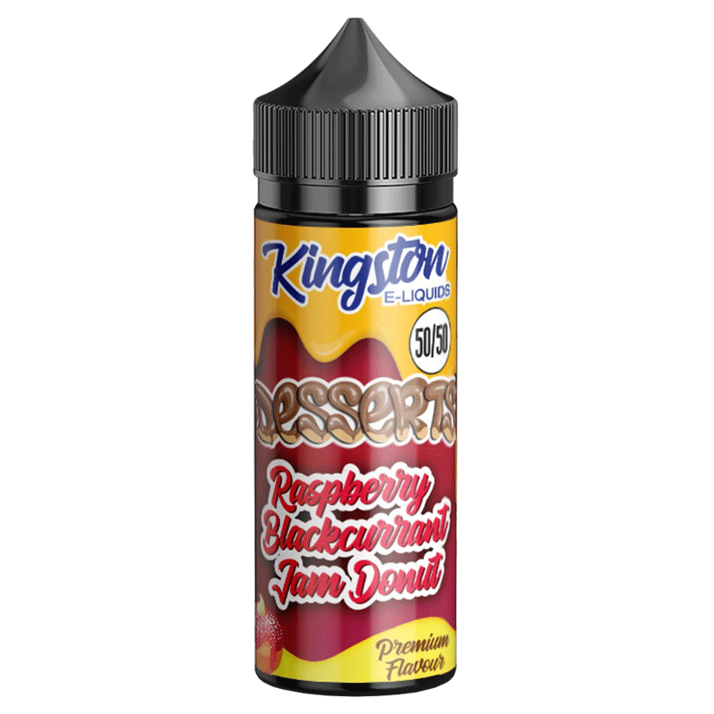 Raspberry Blackcurrant Jam Donut 50/50 by Kingston E-Liquid