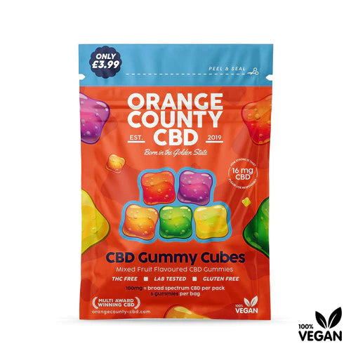 Orange County CBD Gummy Cubes Mini Grab Bag (100mg)