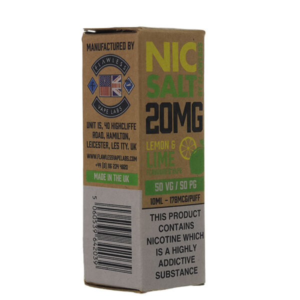 Lemon & Lime by Flawless Nic Salts-ManchesterVapeMan
