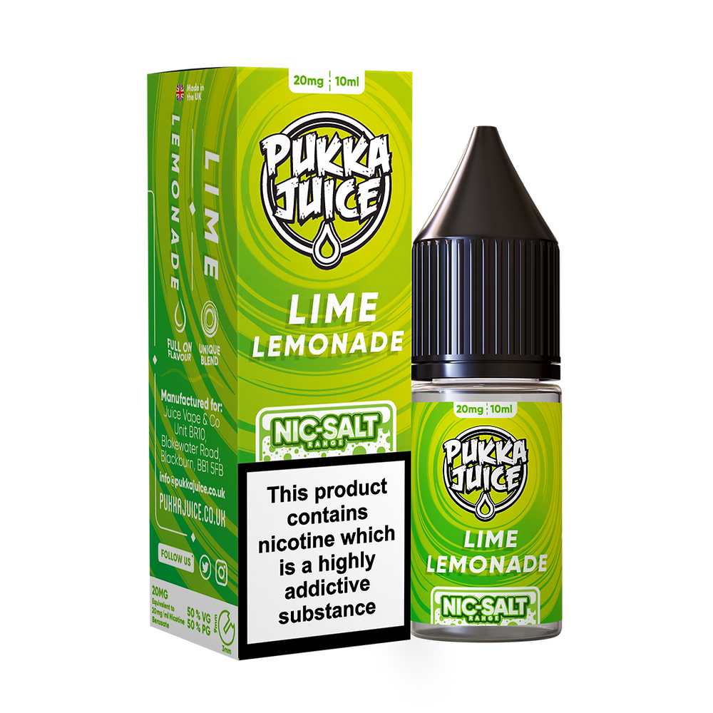 Lime Lemonade Nic Salt by Pukka Juice