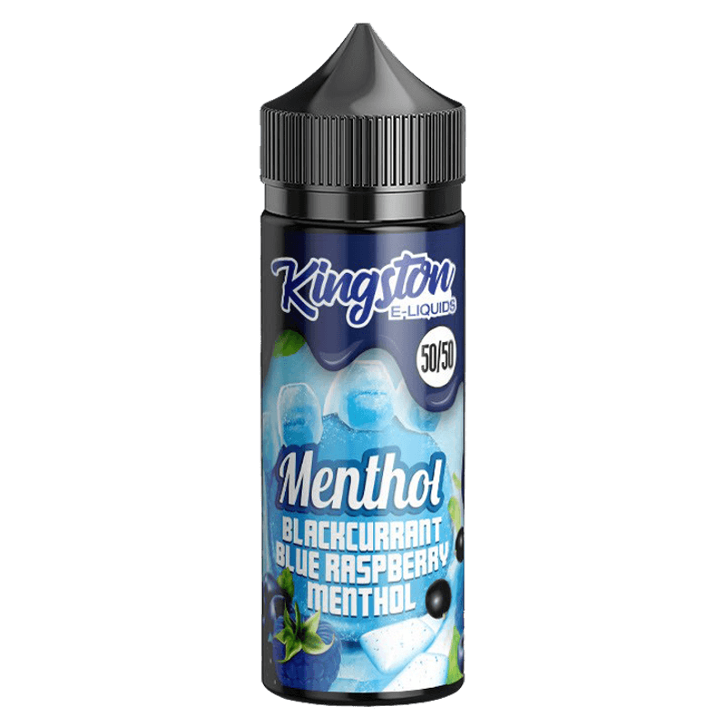 Blackcurrant Blue Raspberry Menthol 50/50 by Kingston E-Liquid