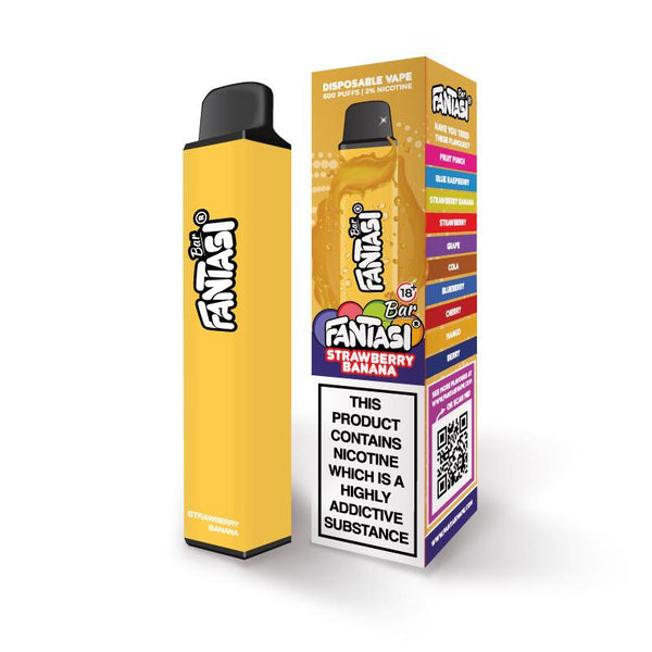 Fantasi Disposable 600 Puff - Strawberry Banana | ManchesterVapeMan Fantasi Disposable 600 Puff - Strawberry Banana | ManchesterVapeMan