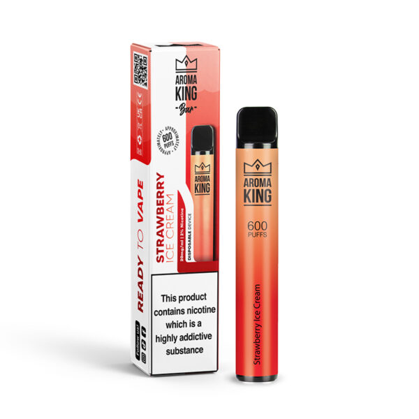 Strawberry Ice Cream by Aroma King 600 Puff