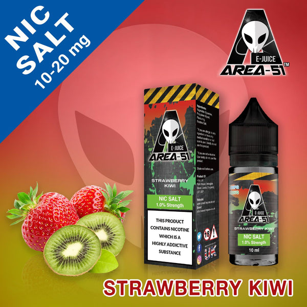Strawberry Kiwi by Area 51 Nic Salts-ManchesterVapeMan