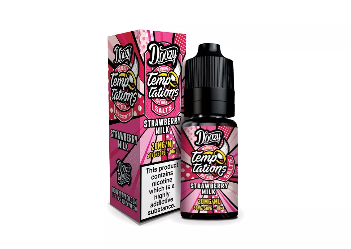 Doozy Temptations Strawberry Milk Nic Salt