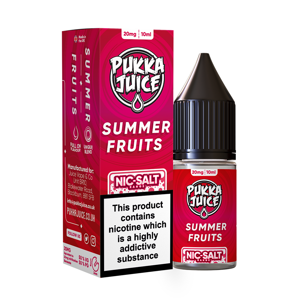 Summer Fruits Nic Salt by Pukka Juice