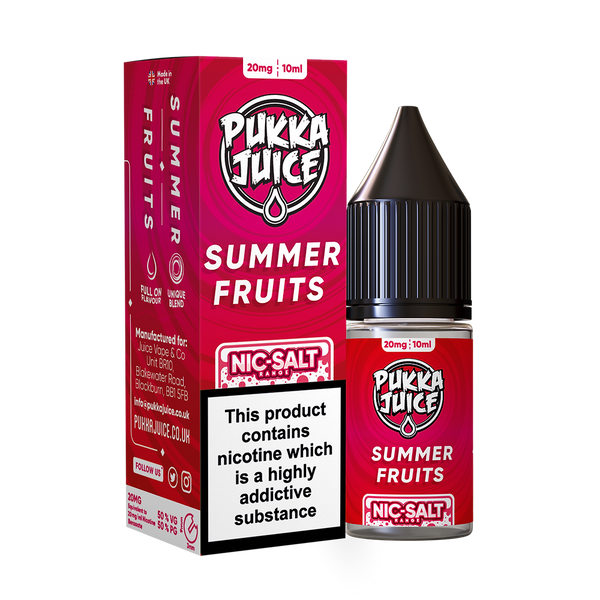 Summer Fruits Nic Salt by Pukka Juice