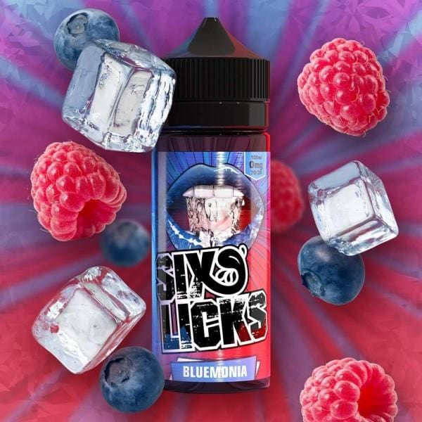 SIX LICKS BLUEMONIA 100ML SHORTFILL-ManchesterVapeMan