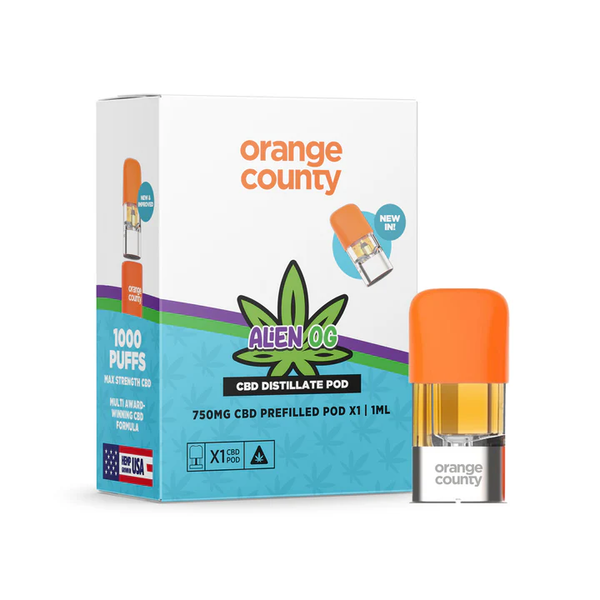 Orange County CBD OG 1ml Replacement Pod - (750mg)