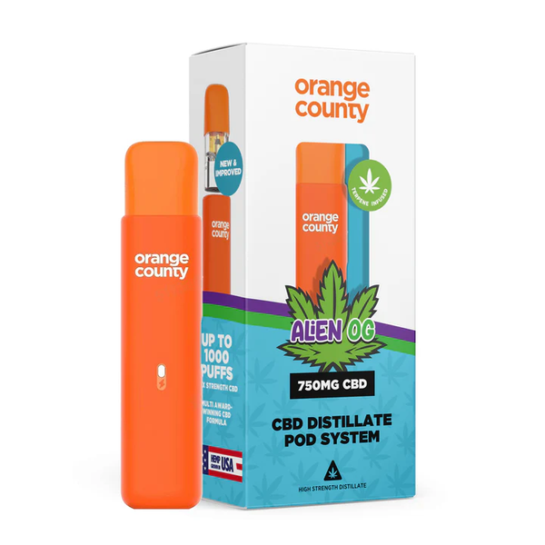 Orange County CBD 1ml rechargeable CBD Vape Pen - (750mg)