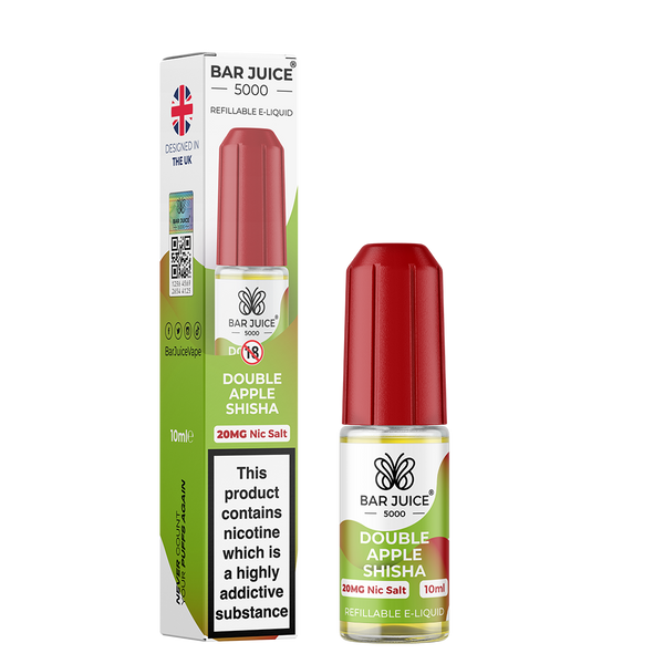 Double Apple Shisha Nic Salt - Bar Juice 5000