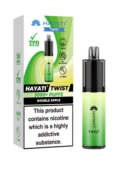 Double Apple - Hayati Twist 5000 Disposable