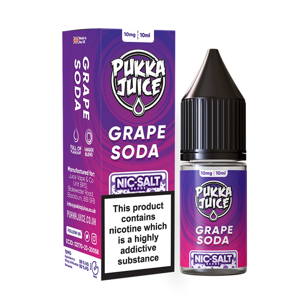 Grape Soda Nic Salt by Pukka Juice